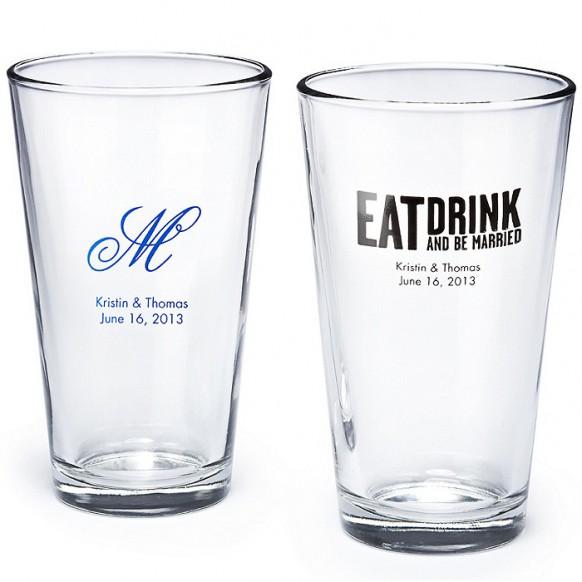 Wedding Gifts Personalized Pint Glass 1182016 Weddbook