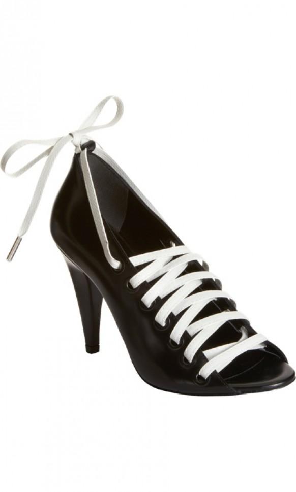 formal black and white shoes