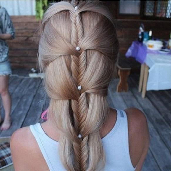 Unique Pearly Fishtail Braid Hairstyles For Wedding Gorgeous