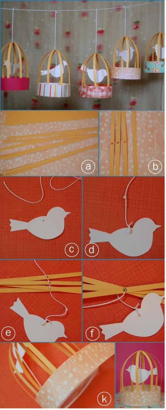 DIY DIY Paper Bird Cages 2028452 Weddbook