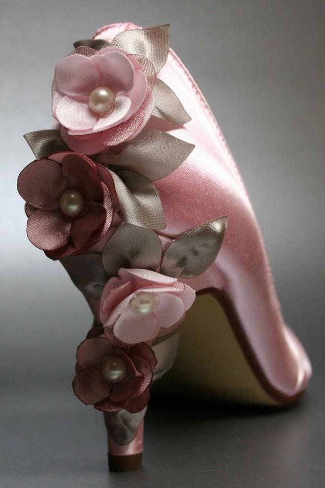 Pink Kitten Heels With Shades Of Pink 