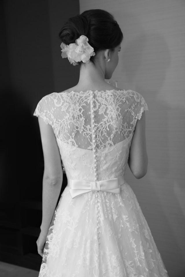 Dress Vintage Style White Wedding Dress 2039844 Weddbook
