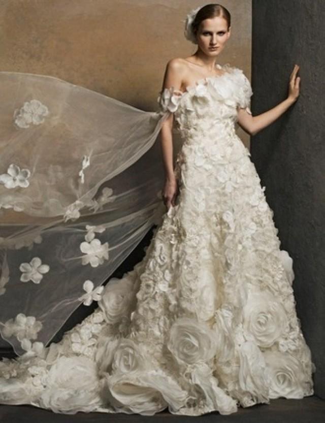 yumi katsura white gold dress