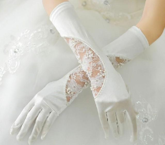 elegant white gloves