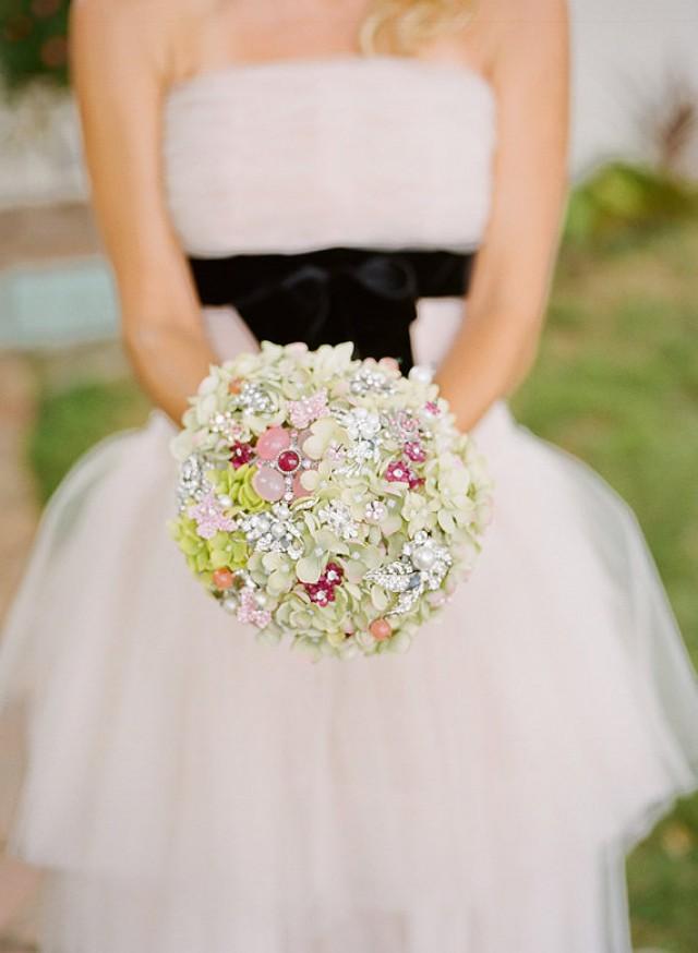 Deposit On A Spring Flower Brooch Bouquet Madetoorder Wedding