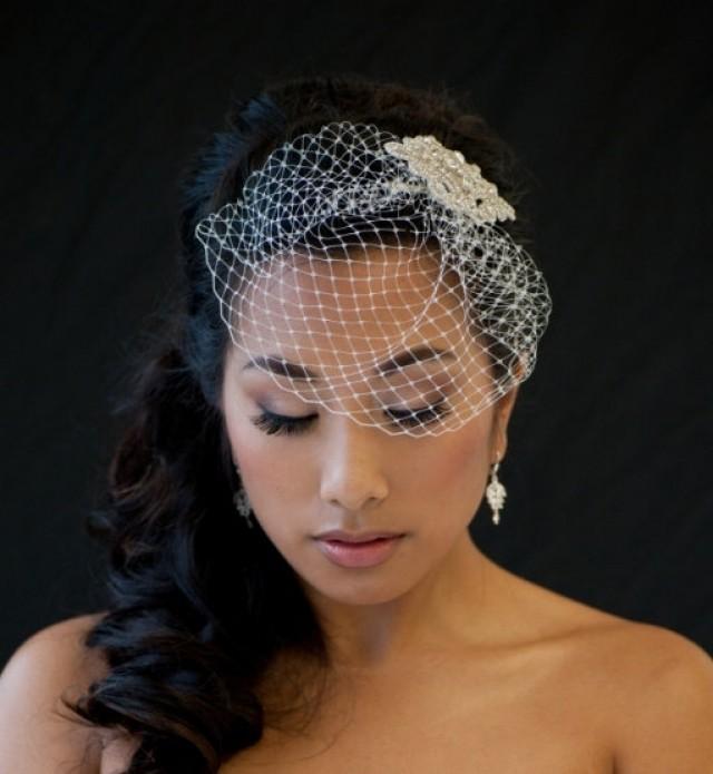 Petite Birdcage Veil, Birdcage Veil, 7 Inch Birdcage Veil, Wedding Veil