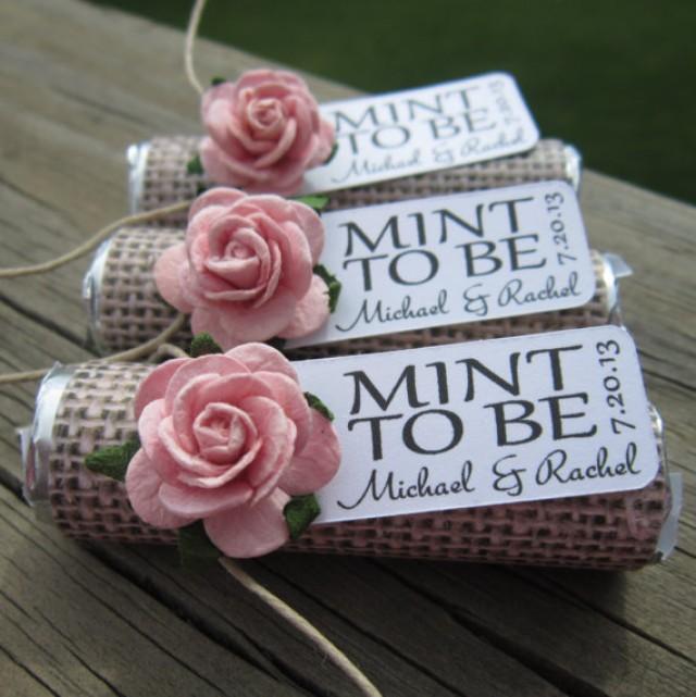 Wedding Favors Set Of 100 Mint Rolls Mint To Be Favors With