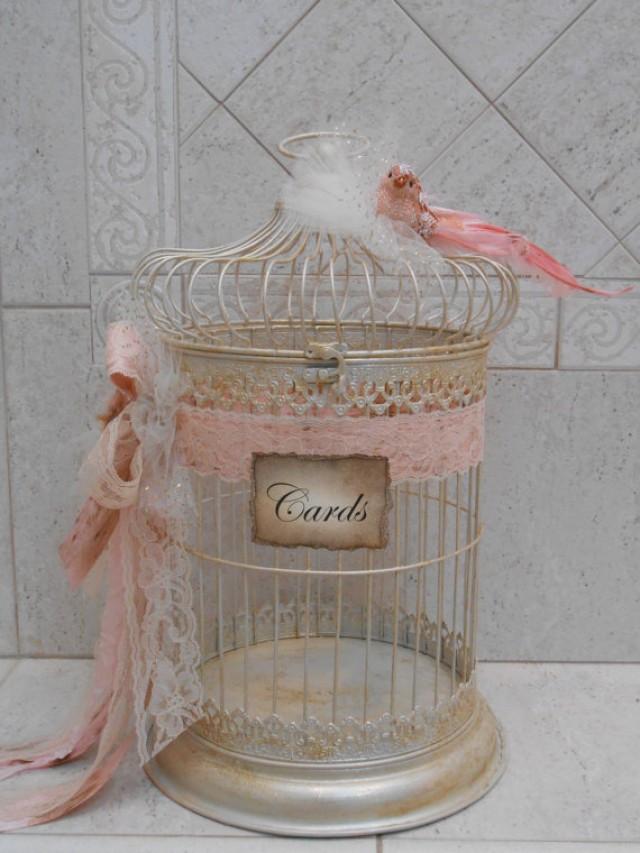 Birdcage Wedding Card Holder Shabby Birdcage Vintage Wedding