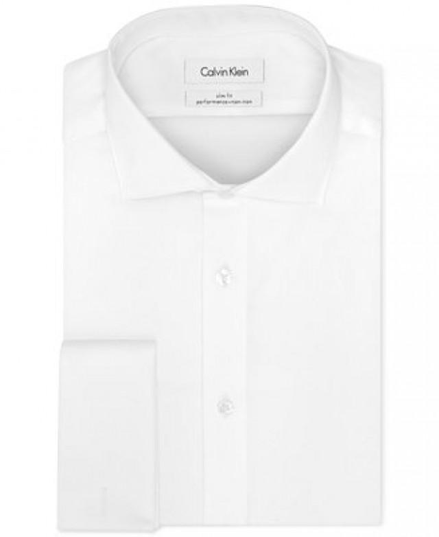 calvin klein non iron slim fit dress shirt