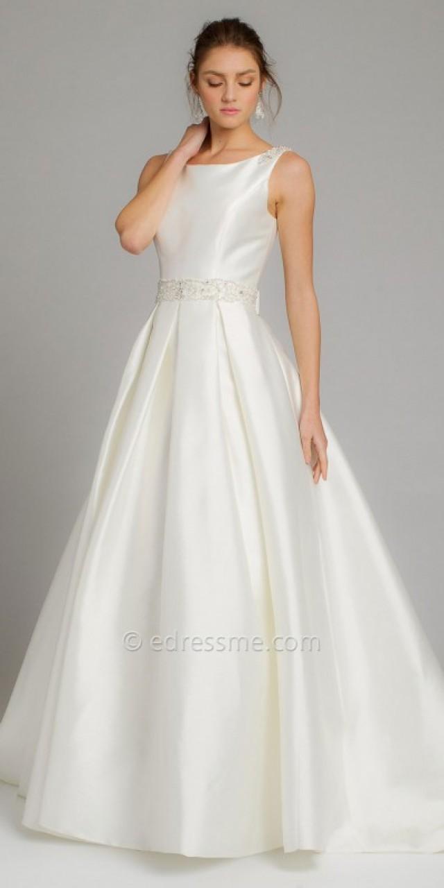 Mikado Box Pleat Wedding Dress By Camille La Vie #2712328 - Weddbook