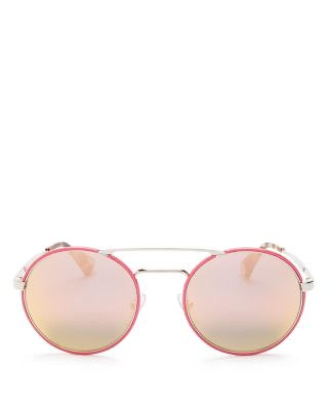 Prada catwalk 54mm round sunglasses clearance