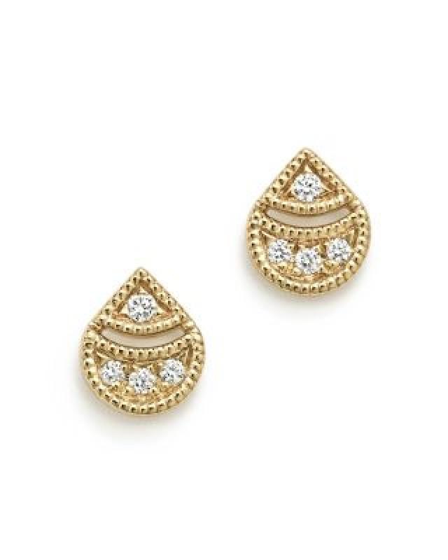 Dana Rebecca Designs 14K Yellow Gold Rochelle Jo Teardrop Diamond