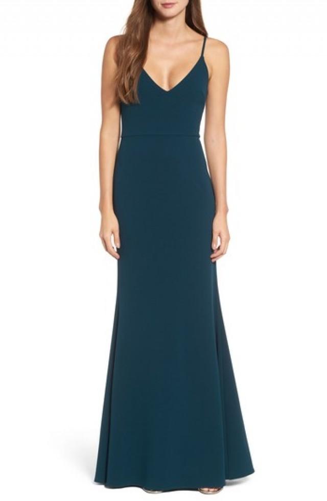 lulus ephemeral lace trumpet gown