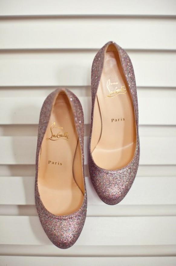 sparkly designer wedding shoes