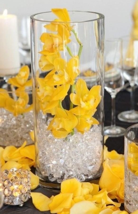 Beloved Blog Yellow And White Wedding Reception Decor