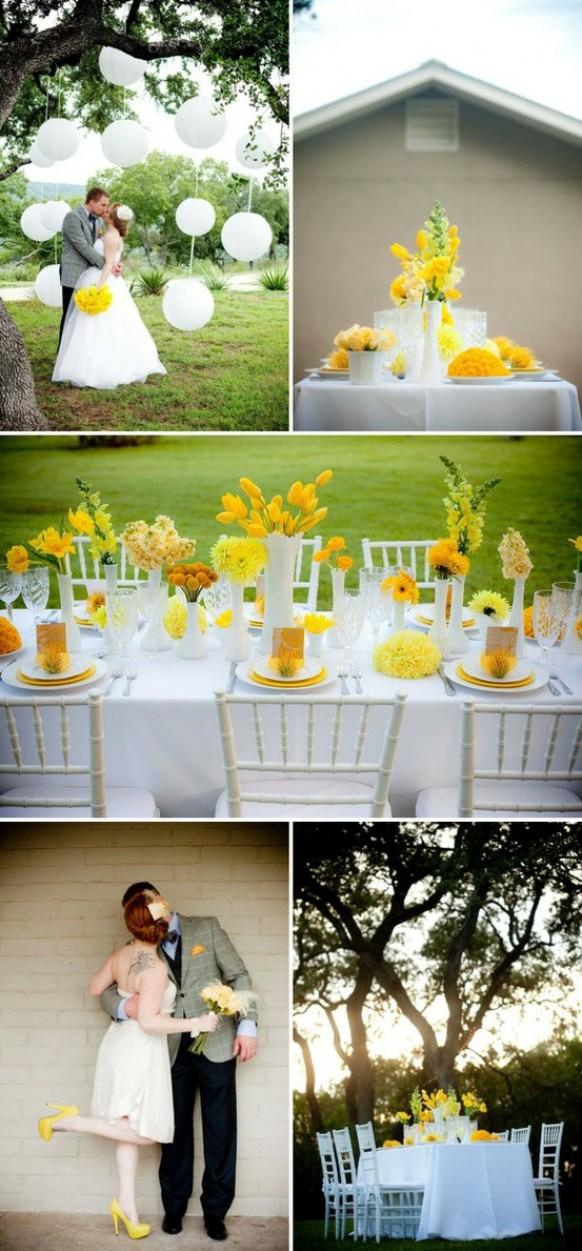 Yellow Wedding - Wedding Decoration Ideas #805658 - Weddbook