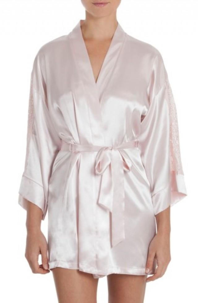 Lingerie - In Bloom By Jonquil Satin Robe #2758413 - Weddbook